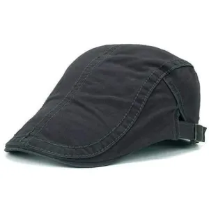 UV Protection Jeff Cap with Sewing Thread - Deep Gray