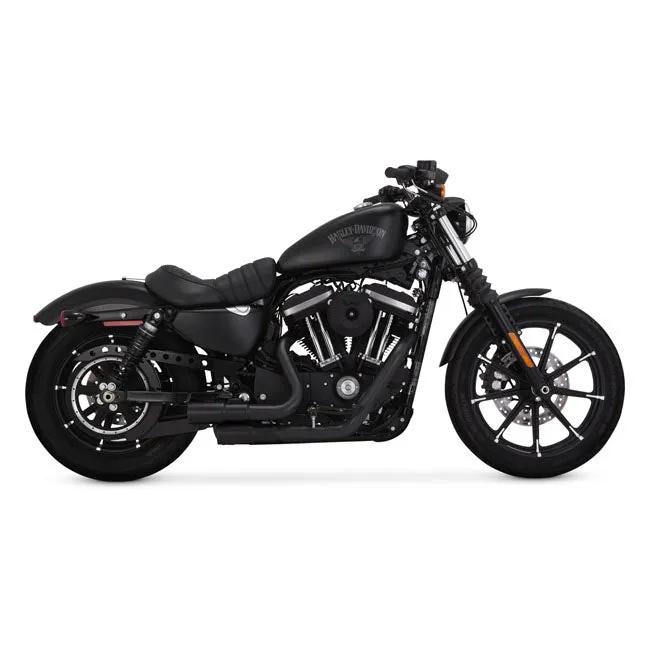 VANCE & HINES, MINI-GRENADES 2-2 EXHAUST BLACK. HD Sportster 04-20.