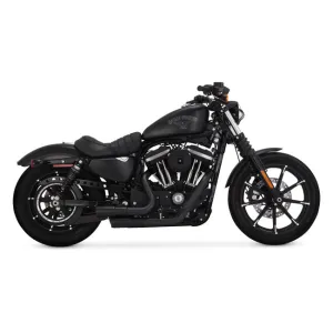 VANCE & HINES, MINI-GRENADES 2-2 EXHAUST BLACK. HD Sportster 04-20.