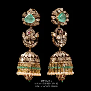 Victorian Earrings 925 Silver Jewelry-SHABURIS
