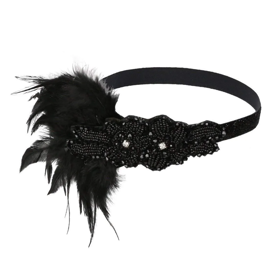 Vintage 1920s Flapper Headband Rhinestone Beaded Headpiece|JaosWish