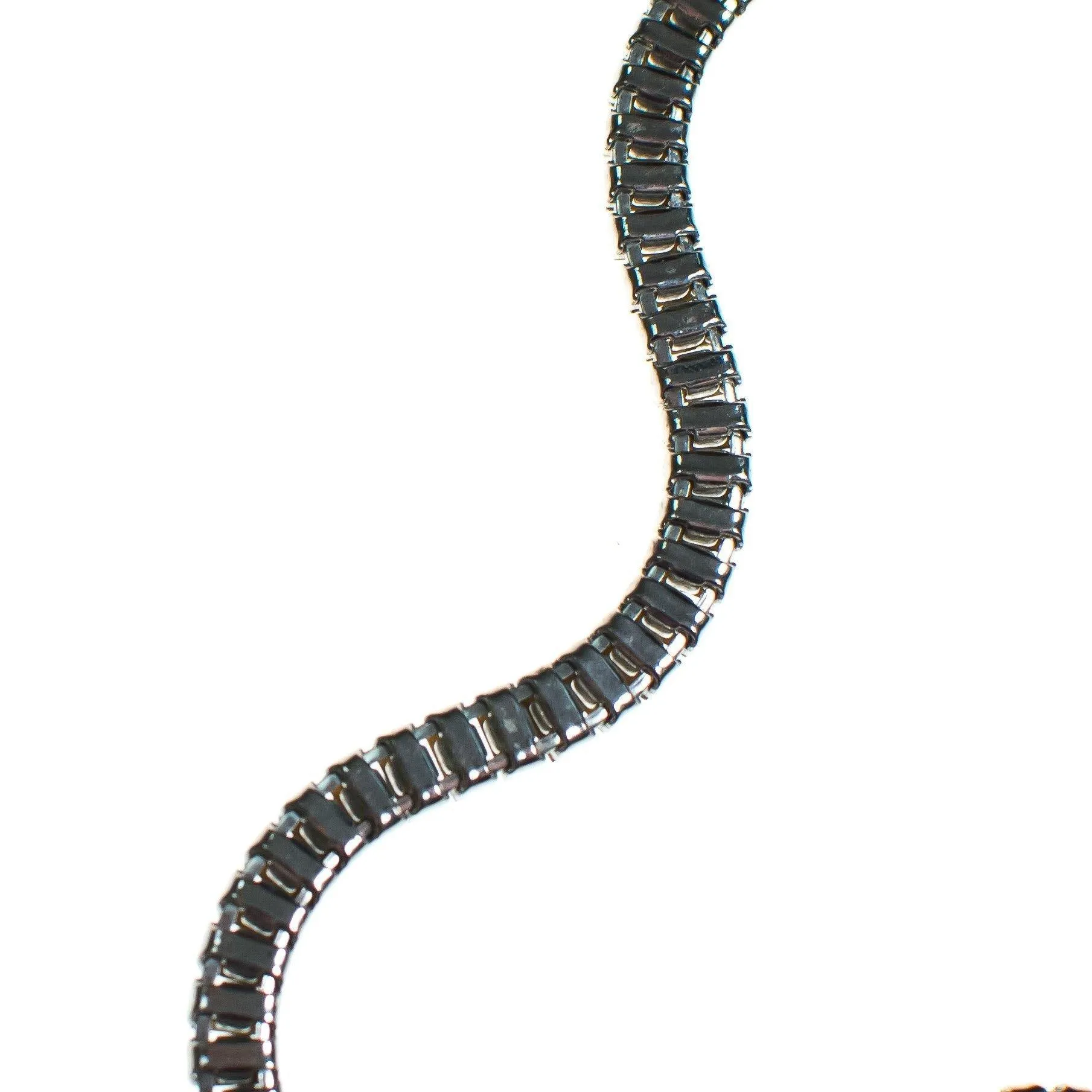 Vintage Art Deco Diamante Baquette Choker Necklace