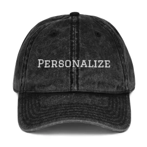 Vintage Cotton Twill Cap (Personalize)