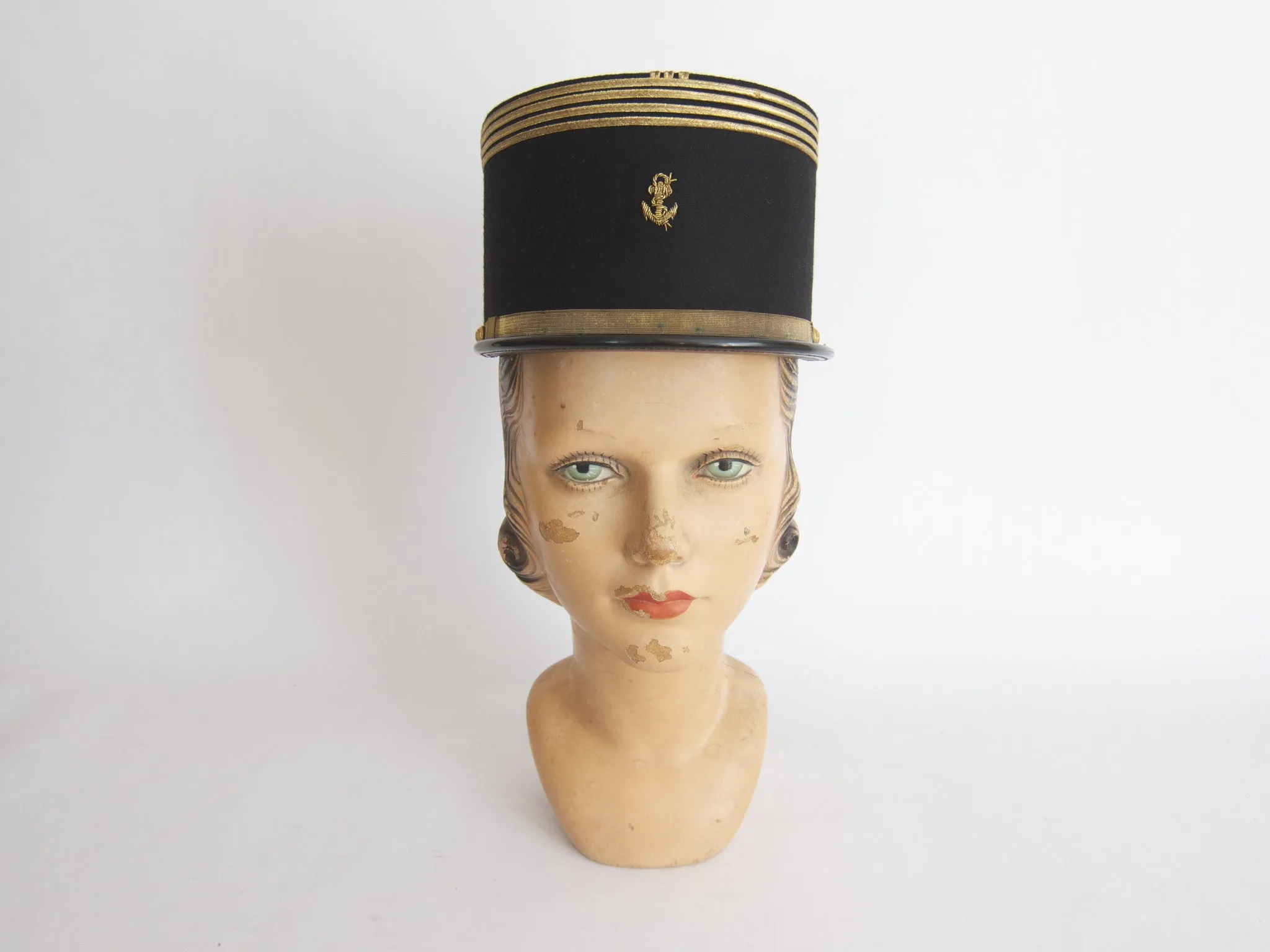 Vintage French Navy Kepi Hat (6 3/4)