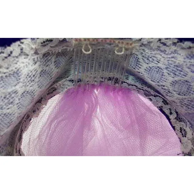 Vintage Hat Lavender Netting Purple Velvet 1950s