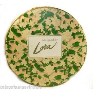 Vintage Lora Floral Hat Box 1950S 12" Diameter