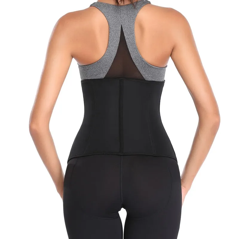 Women Latex Waist & Body Shaper Corsets with Zipper