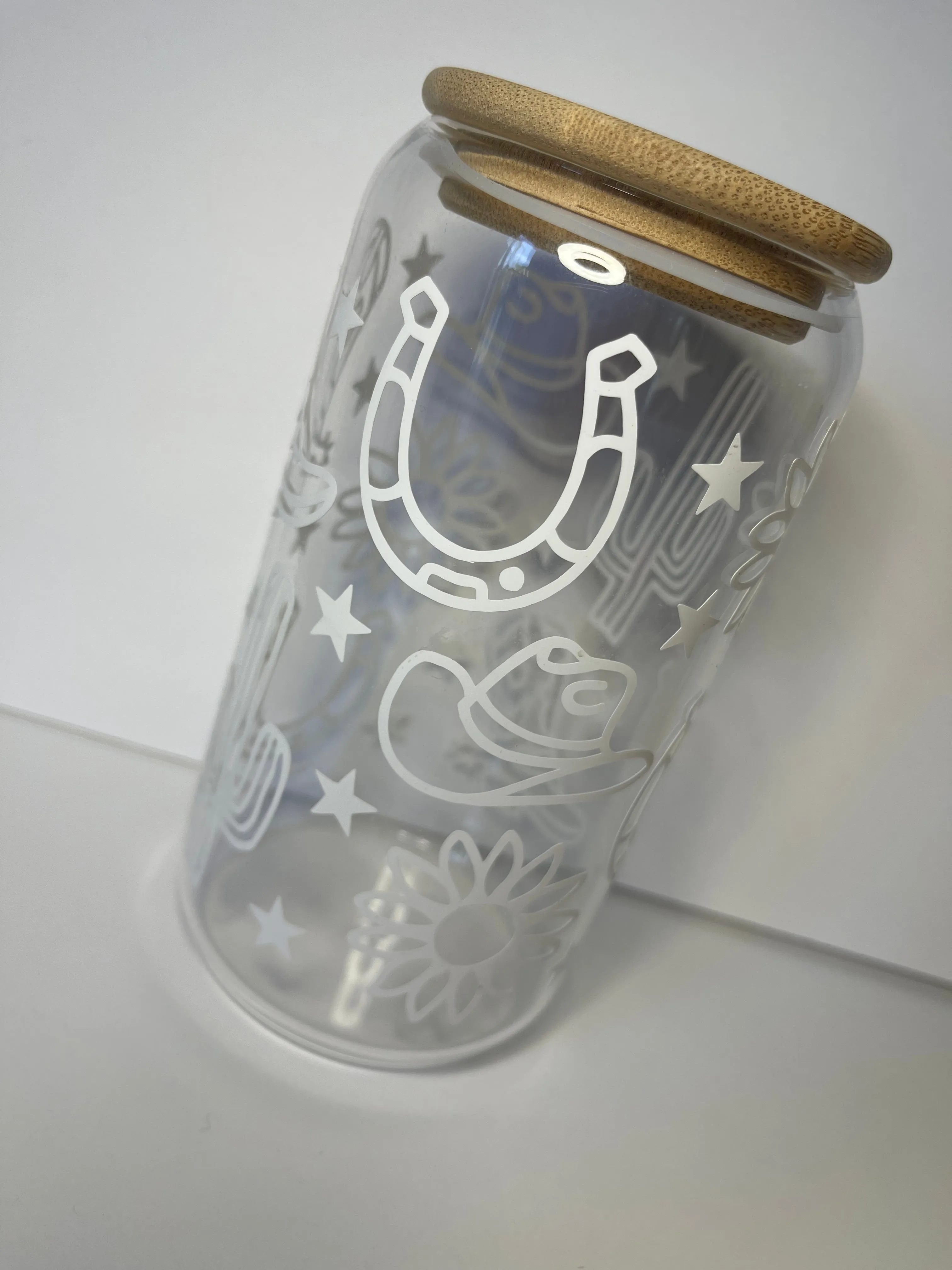 Yeehaw 16 OZ Glass Tumbler