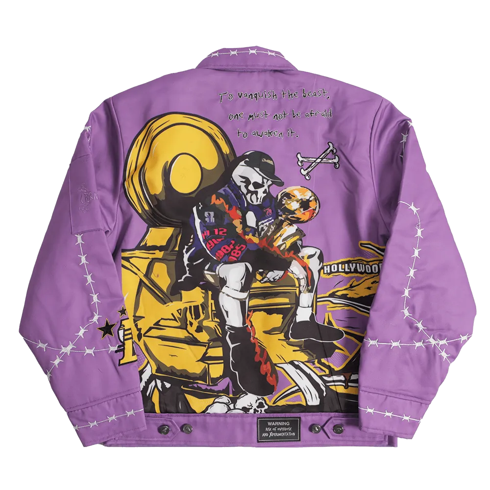 YOUTH BRAND X LOS ANGELES BEAST WORK JACKET (PURPLE)