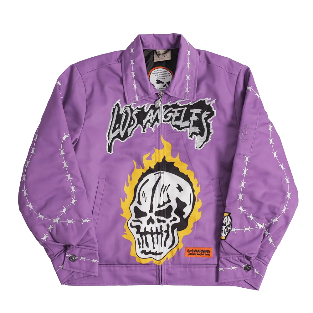 YOUTH BRAND X LOS ANGELES BEAST WORK JACKET (PURPLE)