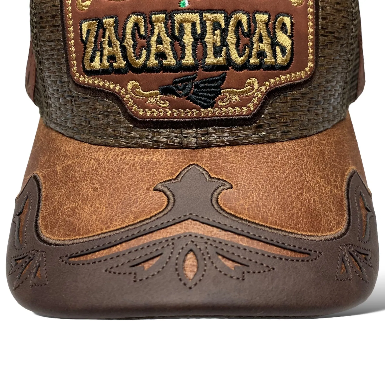 Zacatecas Mexico Straw Snapback Hat, Western, Rodeo Baseball Cap